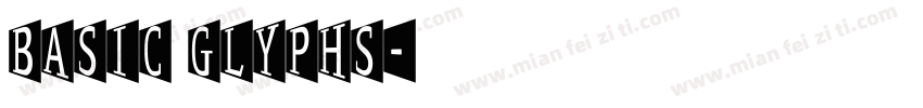 basic glyphs字体转换